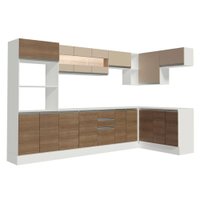 Cozinha Completa 100% MDF Madesa Smart Modulada de Canto