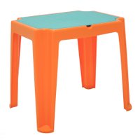 Mesa Tramontina Infantil Versa em Polipropileno Laranja e Azul