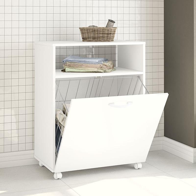 Balcao Armario Lavanderia Area De Servico 1 Porta Branco Colombo