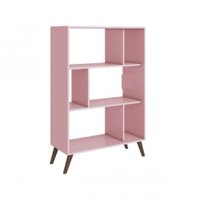 Estante Baixa 3 Nichos Movelbento - Rosa