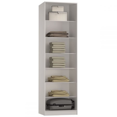 Armario Multiuso 1 Porta Com Espelho 2038 Branco Foscarini Colombo