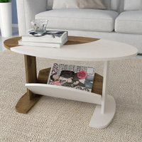 Mesa De Centro Isis Pinho/off White - Artely