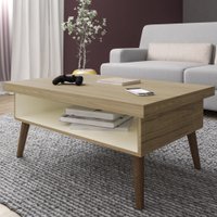 Mesa De Centro Lucca Carvalho/off White - Artely