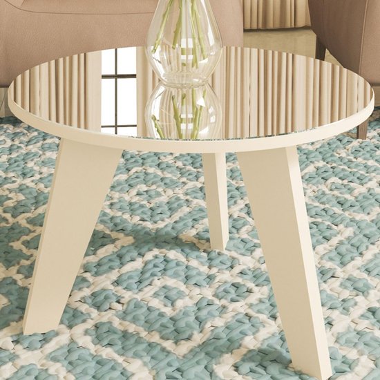 Mesa De Centro Espanha Off White - Artely