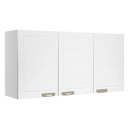 Conjunto Multiuso Armario Com Balcao Gourmet 100 Mdf Multimoveis Branco Sem Tampo Colombo