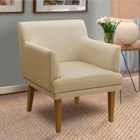 Poltrona JS Móveis Jenifer 584 2741 - Bege 3D