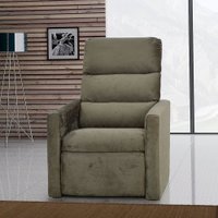 Poltrona Matrix Turin Reclinável - Suede Marrom