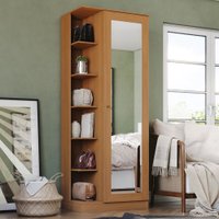 Sapateira Duetto com 1 Porta com Espelho Henn -  Rustico