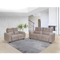 Sofá com 3 e 2 Lugares Hannover Hellen - Marrom