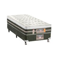 Cama Box + Colchão Castor Solteiro Silver Star Air One Face Tecnopedic 88x188x59cm