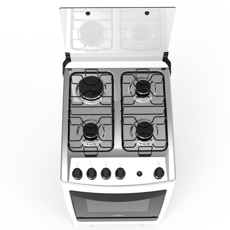 Fogão 4 bocas Dako Supreme Branco com acendimento automático e Forno 60L - Bivolt