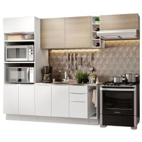 Cozinha Completa Madesa Stella 290002 com Armário e Balcão