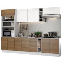 Cozinha Completa Madesa Stella 290001 com Armário e Balcão