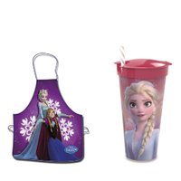 Avental e copo 2 em 1-  540 ml - Frozen - Disney