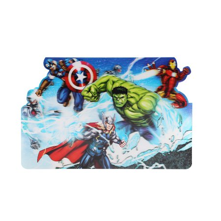 Jogo Americano 3D e Faqueiro 4 colheres - Avengers - Vingadores