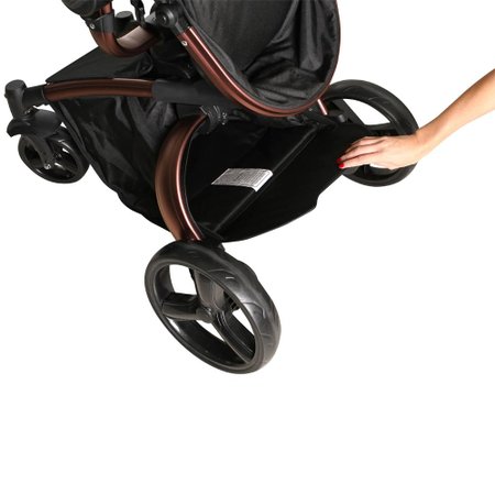 Carrinho De Bebe Travel System Dzieco Vulkan Preto Bebe Conforto Cocoon Base