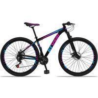 Bicicleta Gt Sprint Mx1 Disc T17 Aro 29 Susp. Dianteira 21 Marchas - Azul/preto/rosa