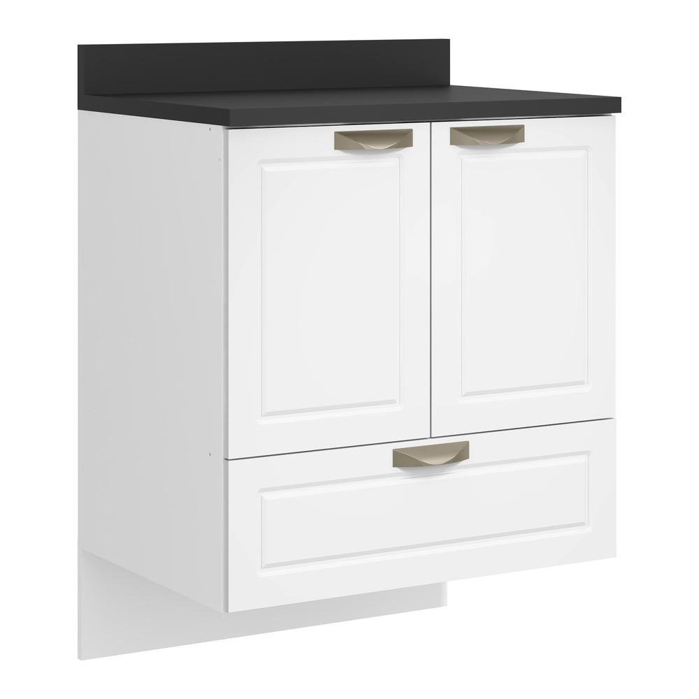 Conjunto Lavanderia Multiuso Armario Com Balcao 100 Mdf Suspenso Multimoveis Branco Colombo