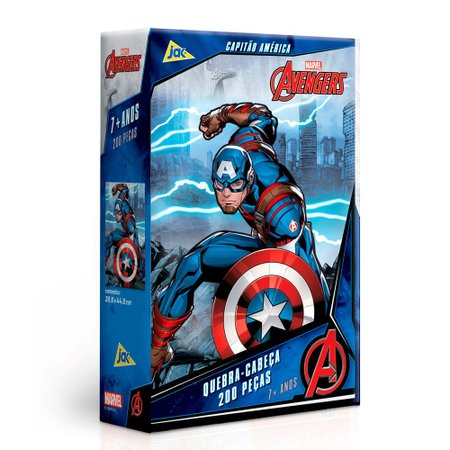 Quebra-Cabeça Capitão América Vingadores 200 peças - Toyster