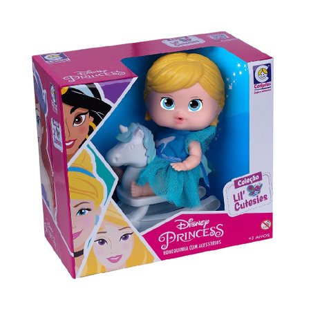 Boneca Lil Cutesies Princesas Disney Cinderela - Cotiplás