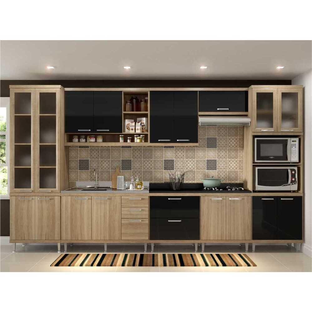 Cozinha Completa Multimoveis Com 8 Pecas Sicilia 5806 Argila Preto Colombo Os modulos sao individuais e voce pode montar da maneira que se adaptar melhor ao seu ambiente. lojas colombo