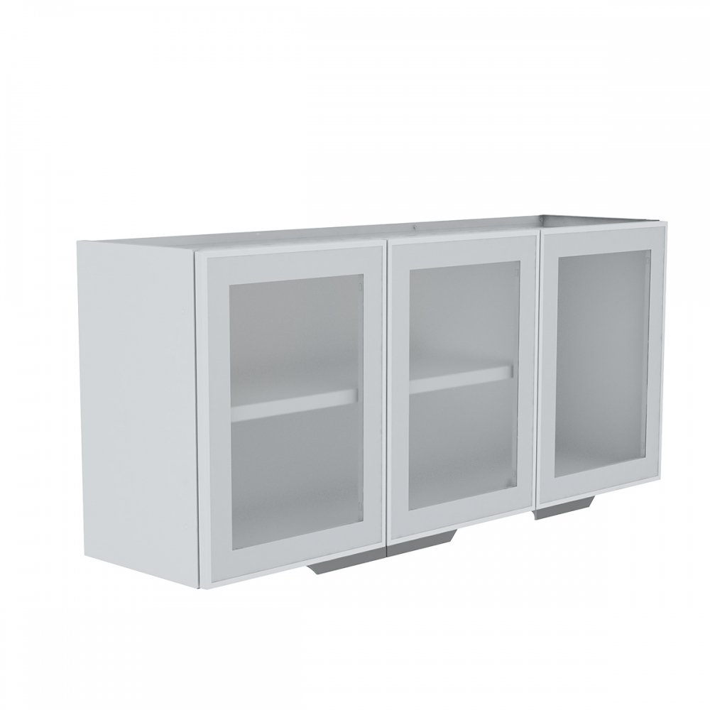 Armario De Cozinha Aereo Colormaq Verona 3 Portas 52 8x120cm Em Aco E Vidro Colombo