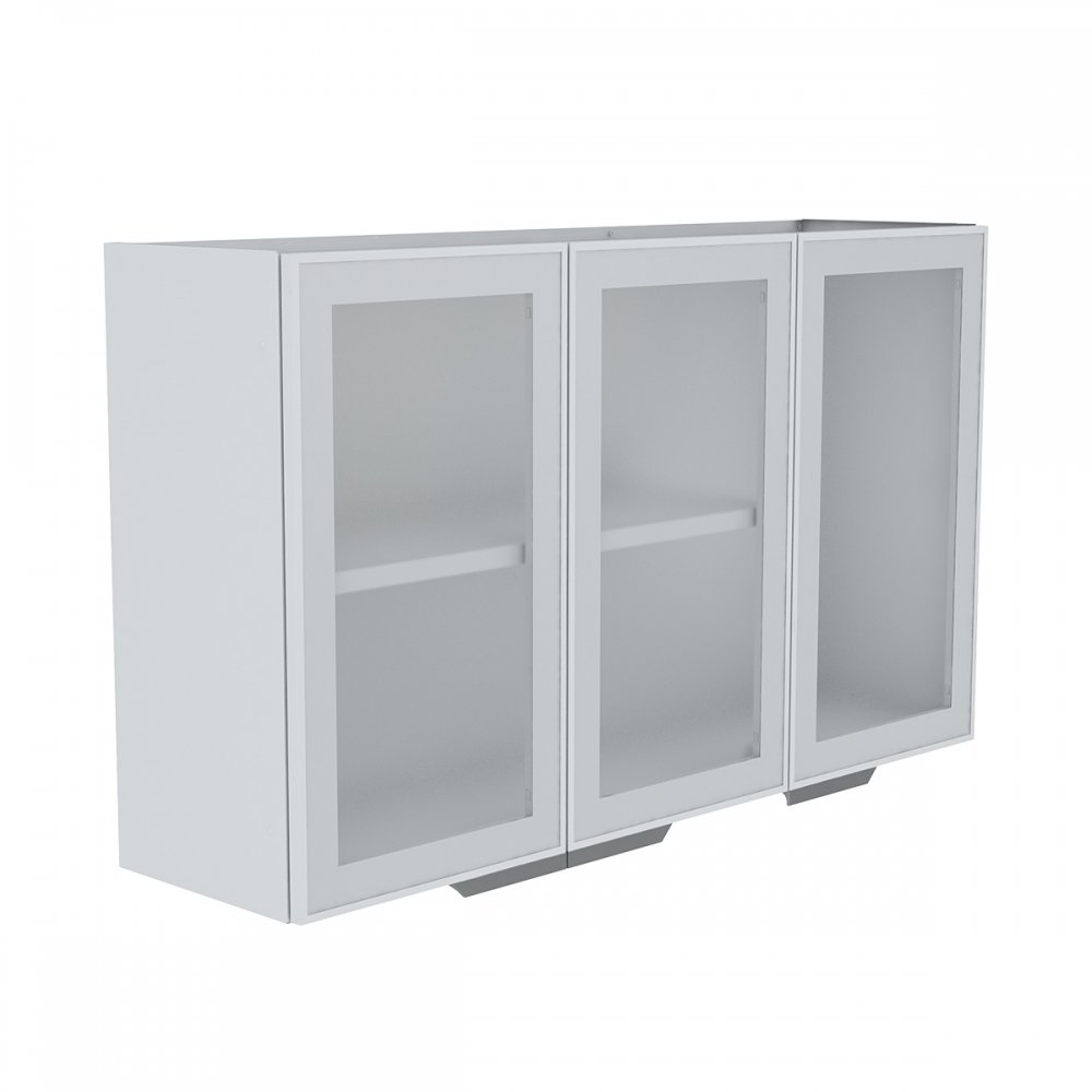 Armario De Cozinha Aereo Colormaq Verona 3 Portas 70x120cm Em Aco E Vidro Colombo