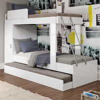 Treliche com Barra de Proteção Multimóveis para colchão 188 x 78 cm Branco