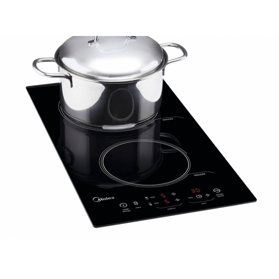 Cooktop Indução 2 Bocas Midea Vidro Preto 220V CYAD22