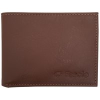 Mini Carteira Slim Masculina Em Couro Fasolo para Homens Café