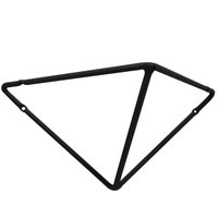 Suporte Mão Francesa Grande Triangular Prateleira Aramado Preto Fosco