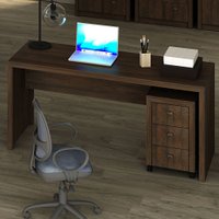 Mesa Para Escritório Rústico Me4109 - Tecno Mobili