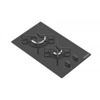 Cooktop a Gás Tramontina Glass Vidro Preto 2 Queimadores  Bivolt 94702/201