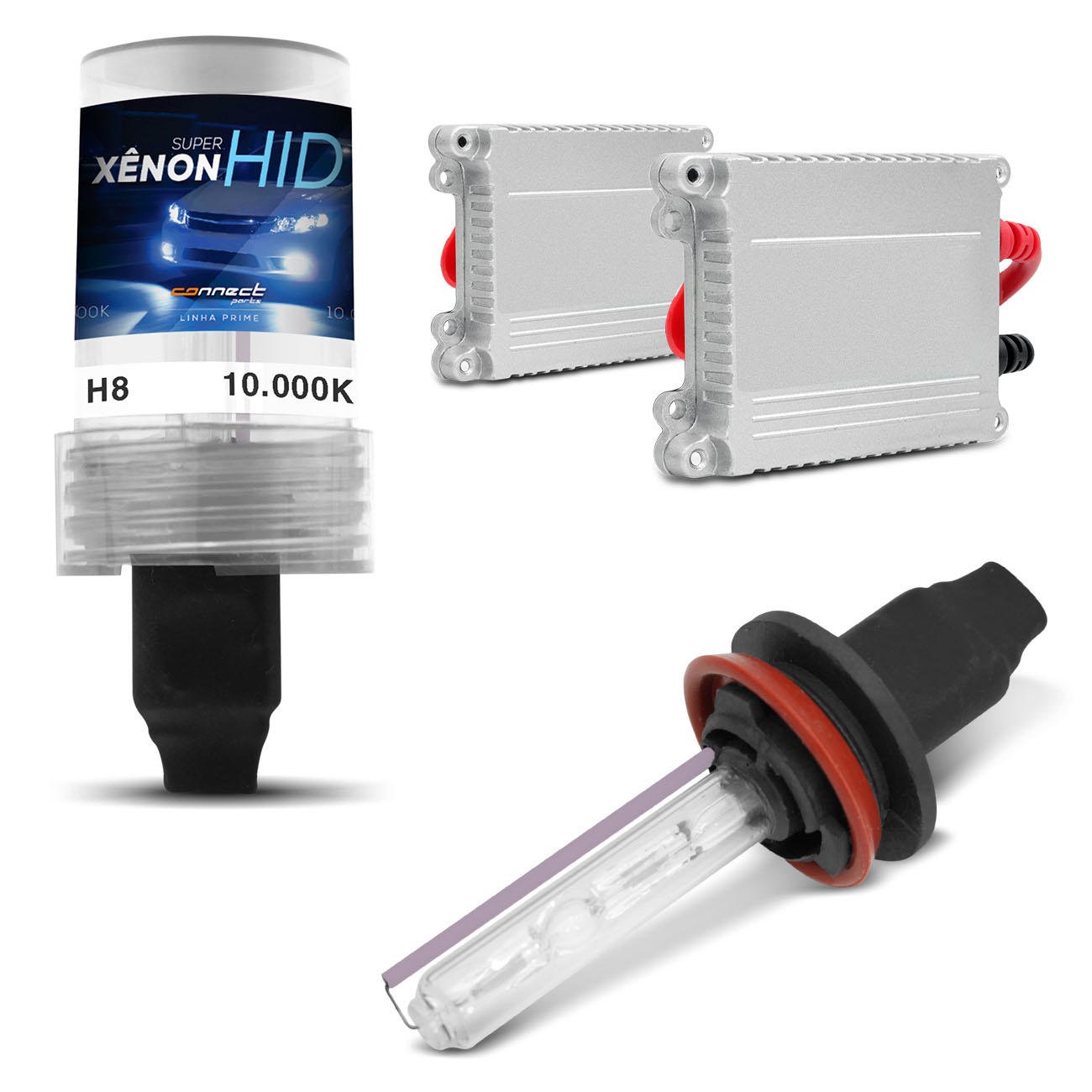 Kit Xénon HID Autovizion Série SS - Ampoules H11/H9/H8 10000K Bleu Brillant - 35W - Pour Feux Antibrouillard