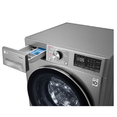 lavadora e secadora lg smart vc3 11kg aco escovado 220v cv7011tc4a