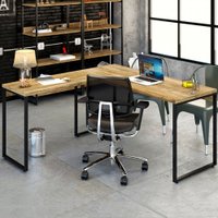 Mesa Para Escritório Angular Kuadra Carvalho - Compace