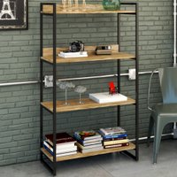 Estante Para Livros 4 Prateleiras Carvalho 8392 - Compace