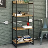 Estante Para Livros 4 Prateleiras Carvalho 8391 - Compace