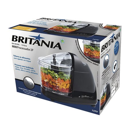 Mini Processador de Alimentos Britânia 2P