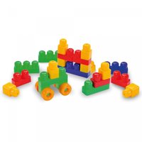 Brinquedo Educativo Caixa Blocos de Montar Blocolândia 19pcs