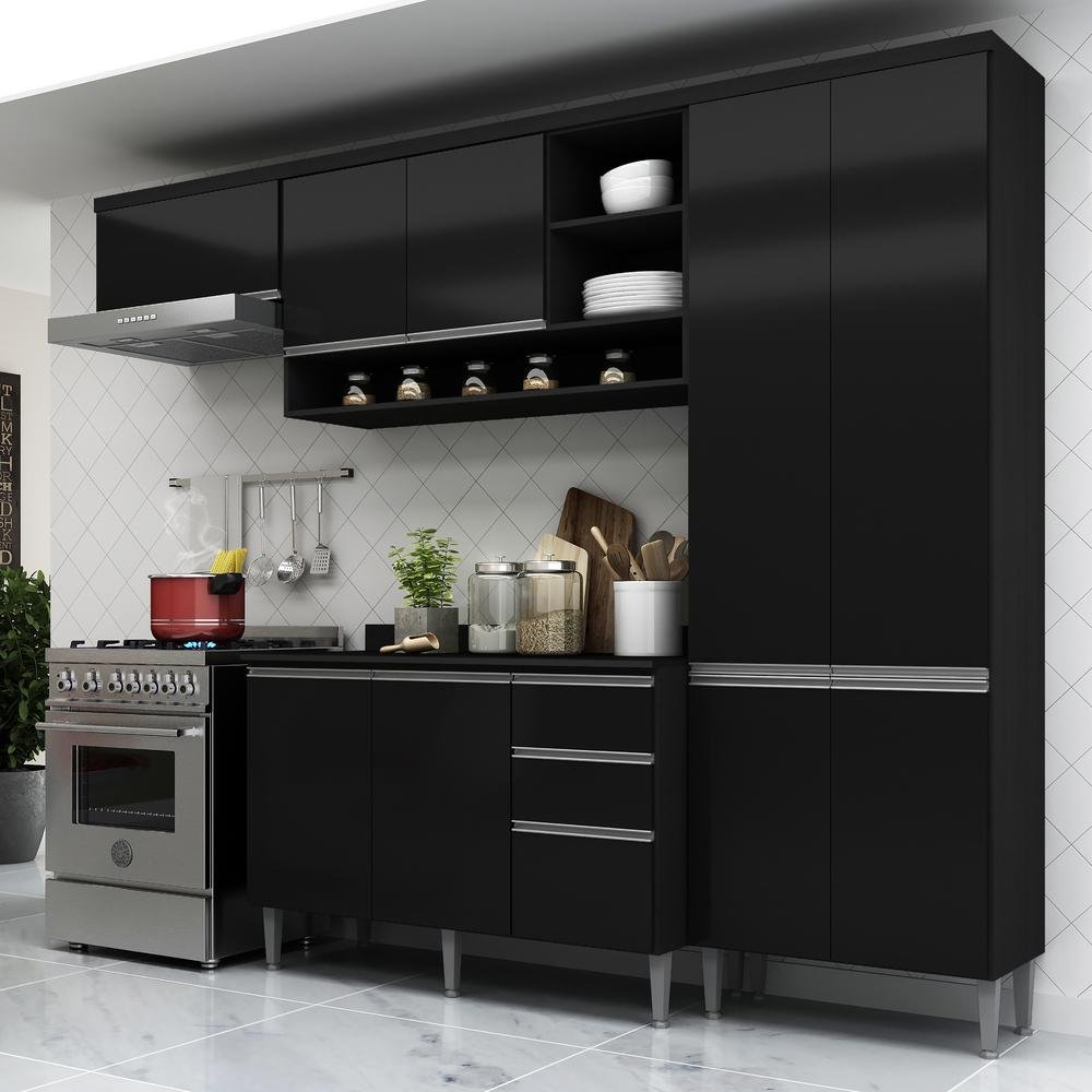 Cozinha Completa C Armario E Balcao Hollywood Multimoveis Preto Colombo Balcao multimoveis 5007010 branco se lebes mobile. cozinha completa c armario e balcao hollywood multimoveis preto