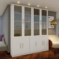 Estante Para Livros 9 Portas 8 Prateleiras Branco 127612 - Foscarini