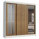 Guarda-Roupa Casal Madesa Kansas 3 Portas de Correr com Espelhos 3 Gavetas