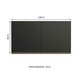 Armário de Cozinha Aéreo 120 cm 2 Portas Preto Reims Madesa