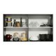 Armário de Cozinha Aéreo 120 cm 2 Portas Preto Reims Madesa