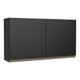 Armário de Cozinha Aéreo 120 cm 2 Portas Preto Reims Madesa