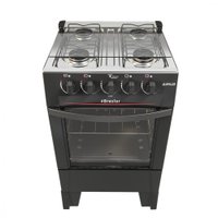 Fogão De Piso Braslar 4 Bocas Sirius - Preto