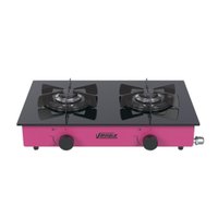 Fogao de Mesa 2 Bocas Venax Flamalar Vitreo Vermelho Gas GLP