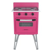 Fogao 2 Bocas Venax Gemini Vetro Pink Gas GLP