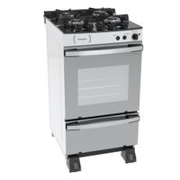 Fogao 4 Bocas Venax Palladio Vitreo Branco Gas GLP